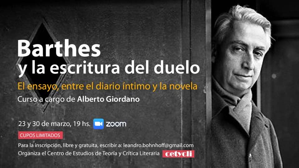 Curso "Barthes y la escritura del duelo"
